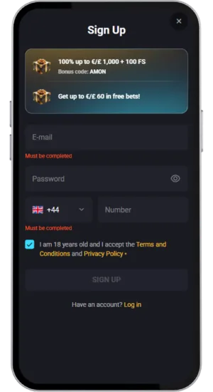 Register your account